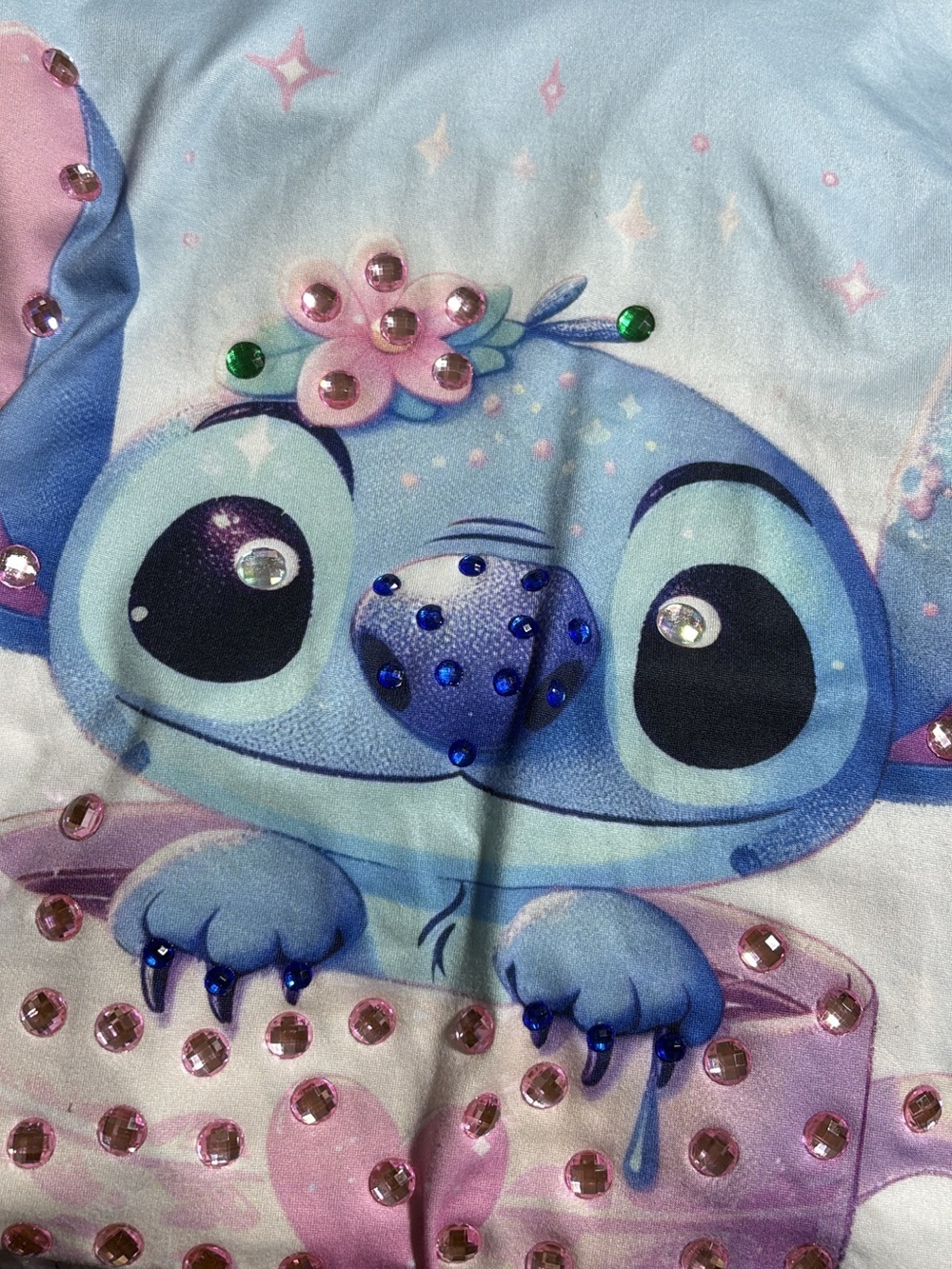 Blue Stitch Character Embellished Kids Top 
Stitch
New no tag
